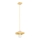 Suspension sur câble MIKO 1xE27/15W/230V jaune/beige