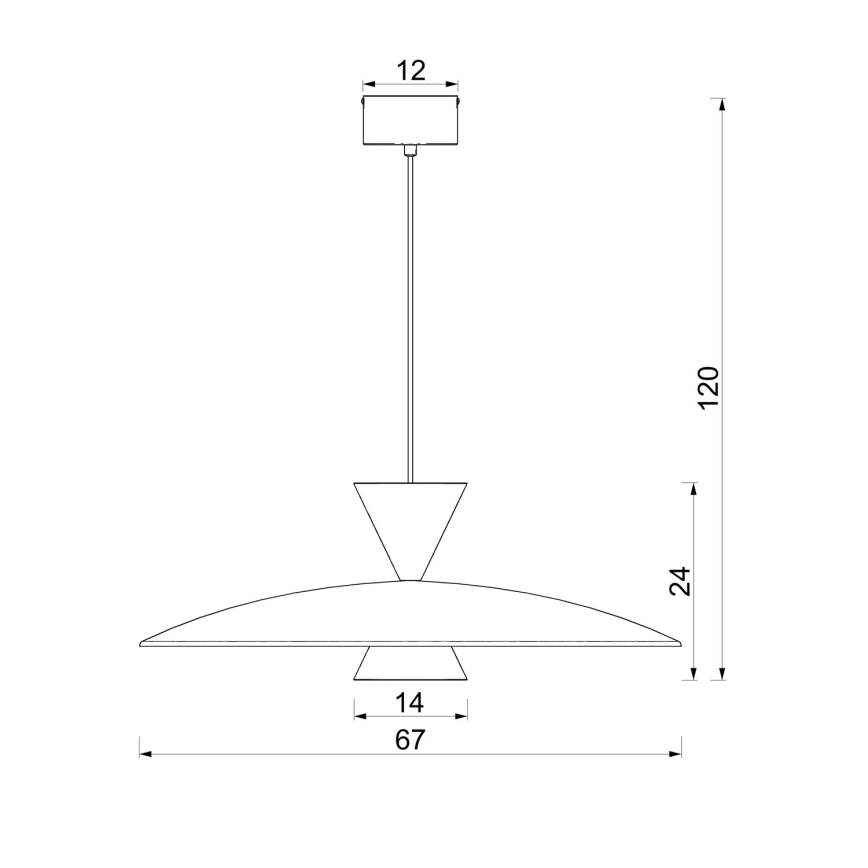 Suspension sur câble MISTIC 1xGX53/15W/230V crème