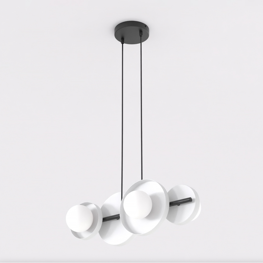 Suspension sur câble MODEL 4xG9/8W/230V blanche