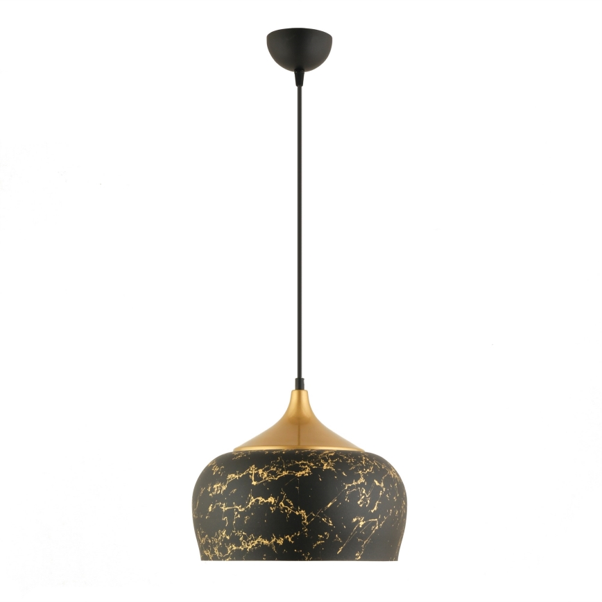Suspension sur câble MONZA 1xE27/40W/230V Ø 30 cm noir/bronze