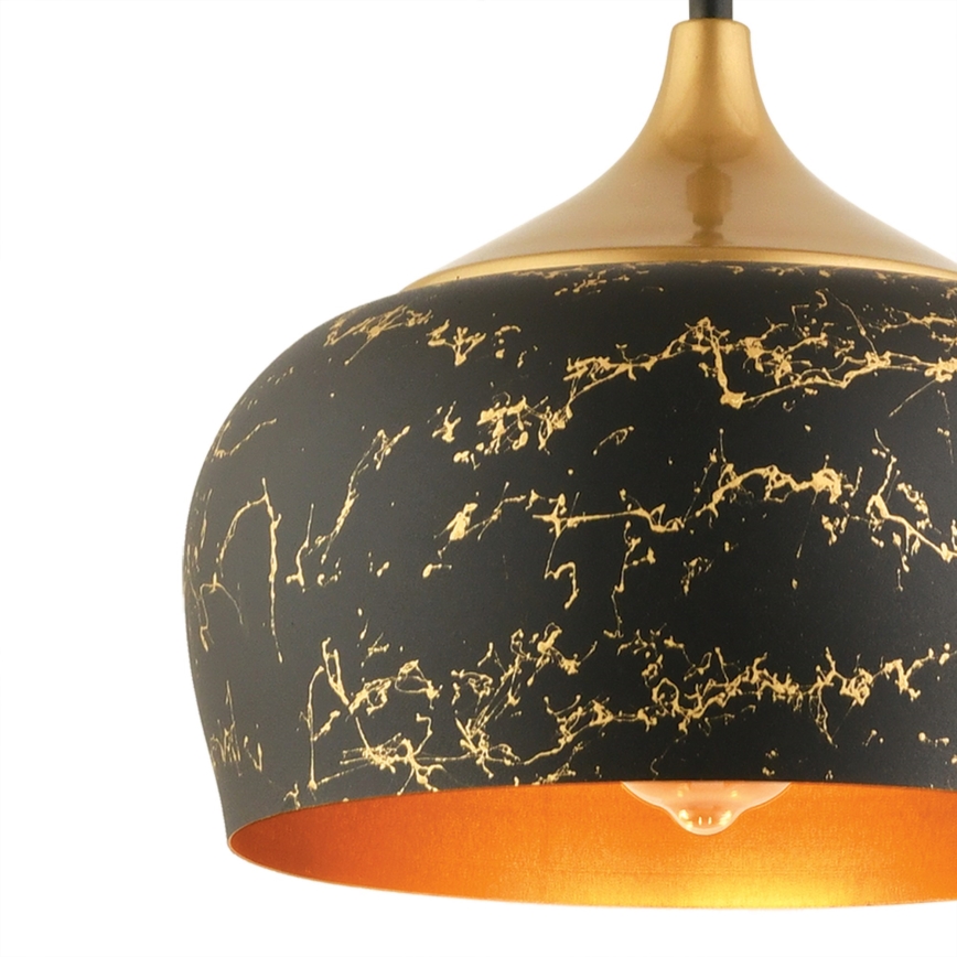 Suspension sur câble MONZA 1xE27/40W/230V Ø 30 cm noir/bronze