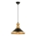 Suspension sur câble MONZA 1xE27/40W/230V Ø 30 cm noir/doré