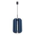 Suspension sur câble MULA 1xE27/15W/230V Ø 27 cm bleu