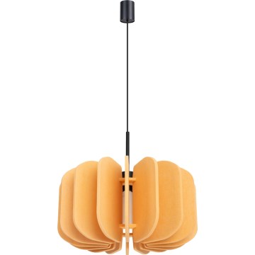 Suspension sur câble MULA 1xE27/15W/230V, Ø 45 cm, jaune