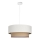 Suspension sur câble NATIA 1xE27/60W/230V Ø 45 cm blanc/marron
