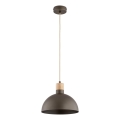 Suspension sur câble NEOMI 1xE27/15W/230V, marron