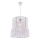 Suspension sur câble NESS MACRAME 1xE27/40W/230V blanche