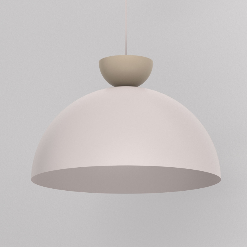 Suspension sur câble NEVIS 1xE27/15W/230V Ø 50 cm crème
