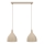 Suspension sur câble NOAK CLASSIC 2xE27/15W/230V beige