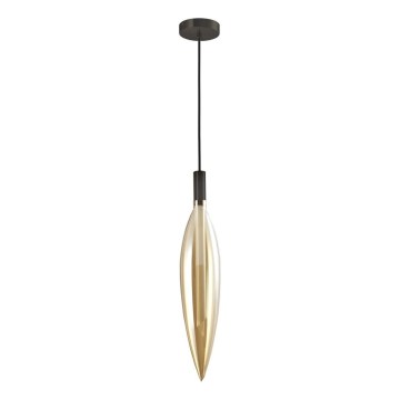 Suspension sur câble NORDIC 1xG9/5W/230V noir/beige fumé