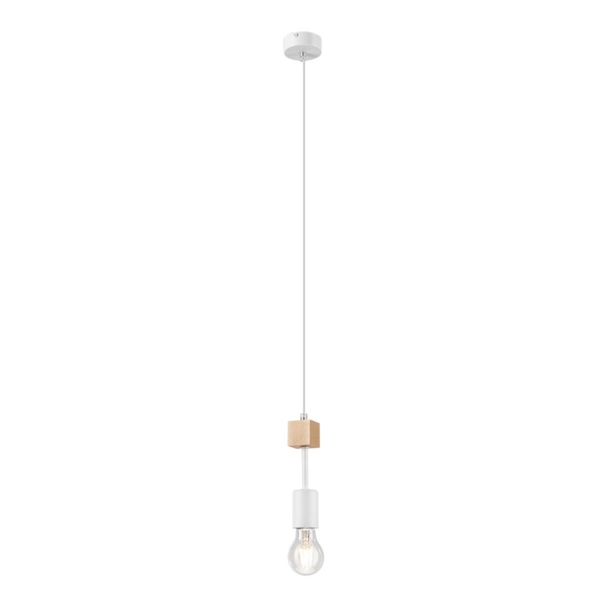 Suspension sur câble ORAZIO 1xE27/60W/230V hêtre