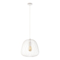 Suspension sur câble OVELLA 1xE27/15W/230V Ø 36 cm crème