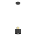 Suspension sur câble PARKLA 1xE27/15W/230V noire