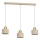 Suspension sur câble PARKLA 3xE27/15W/230V beige/doré