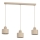 Suspension sur câble PARKLA 3xE27/15W/230V beige
