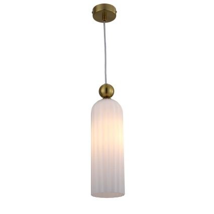 Suspension sur câble PIEGA 1xE14/40W/230V laiton/blanc