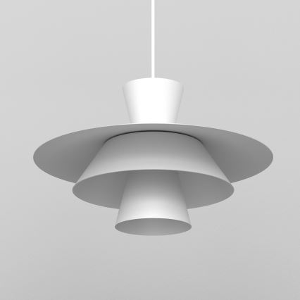 Suspension sur câble PLATO 1xE27/15W/230V blanche