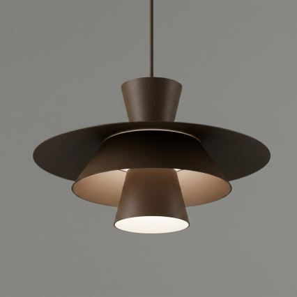 Suspension sur câble PLATO 1xE27/15W/230V marron