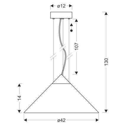 Suspension sur câble PRESTO 1xGX53/10W/230V Ø 42 cm doré / beige fumé