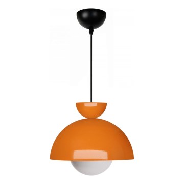 Suspension sur câble SALVA 1xE27/15W/230V orange