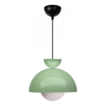 Suspension sur câble SALVA 1xE27/15W/230V verte