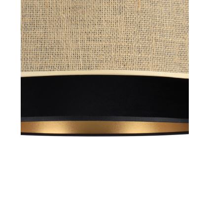 Suspension sur câble SARTA 1xE27/60W/230V noir/jute