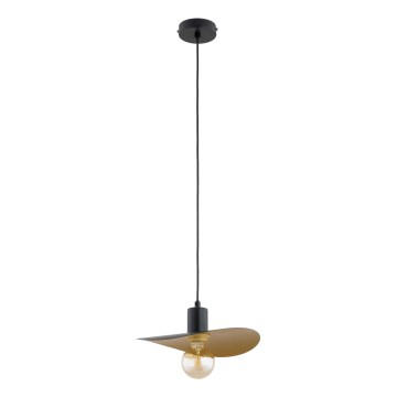 Suspension sur câble SAVANA 1xE27/15W/230V Ø 39 cm noir/doré