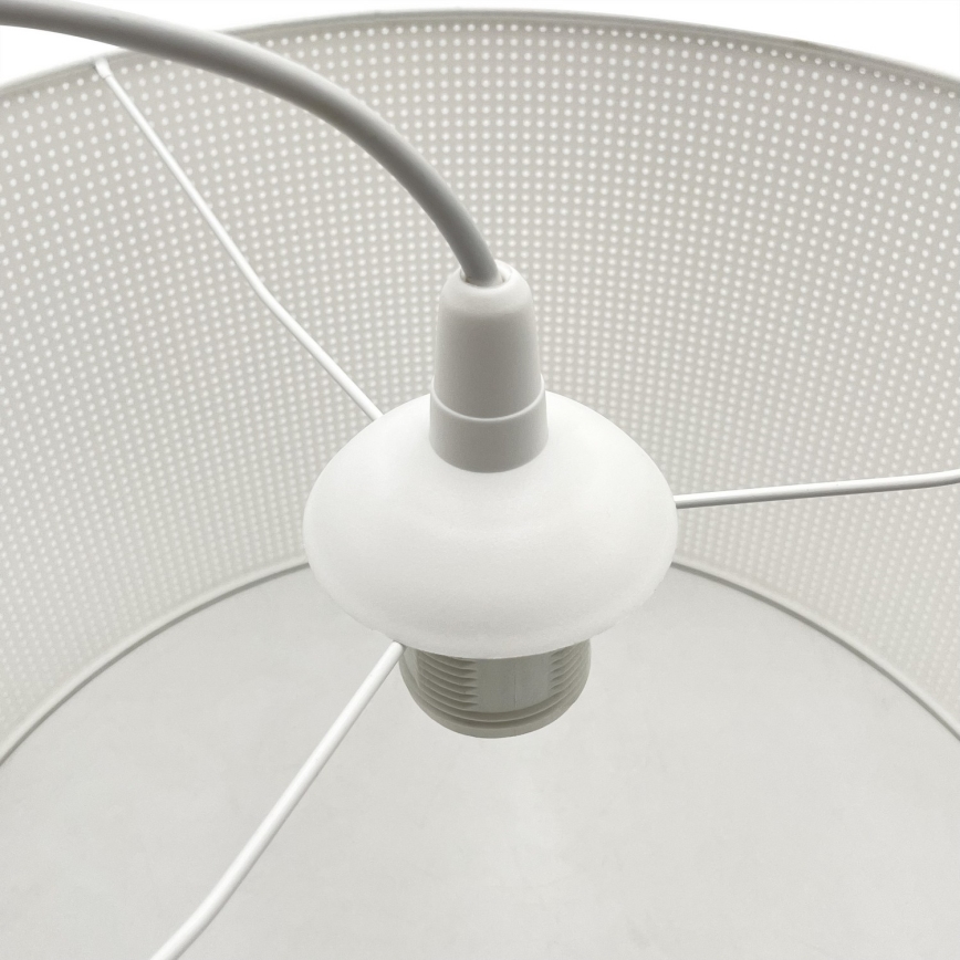 Suspension sur câble SIRJA PLISADO 1xE27/15W/230V Ø 35 cm blanche