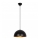 Suspension sur câble SIVANI 1x E27/40W/230V Ø 30 cm noir/cuivre