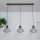 Suspension sur câble SOLANO 3xE27/15W/230V noir/doré