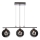 Suspension sur câble SOMUL 3xG9/20W/230V noir fumé