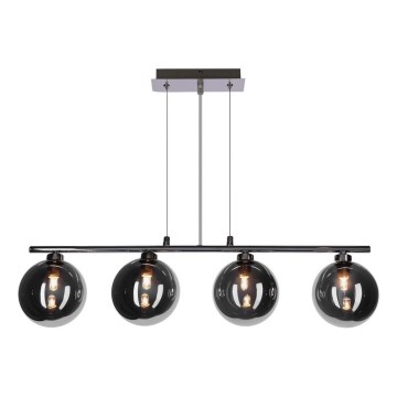 Suspension sur câble SOMUL 4xG9/20W/230V noire fumée