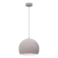 Suspension sur câble SOOL 1xE27/15W/230V Ø 27 cm crème