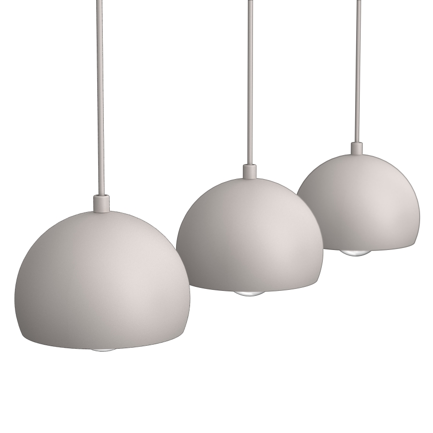 Suspension sur câble SOOL 3xE27/15W/230V crème