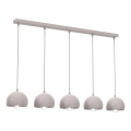 Suspension sur câble SOOL 5xE27/15W/230V crème