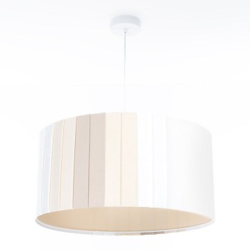 Suspension sur câble STRIPES 1xE27/60W/230V Ø 60 cm crème