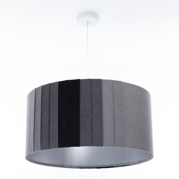 Suspension sur câble STRIPES 1xE27/60W/230V Ø 60 cm grise