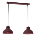 Suspension sur câble SVEN 2xE27/15W/230V bordeaux