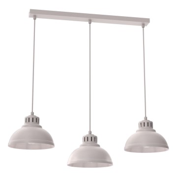 Suspension sur câble SVEN 3xE27/15W/230V, crème