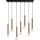 Suspension sur câble TEMPO 7xE27/40W/230V dorée