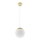 Suspension sur câble TOYA 1xE27/60W/230V Ø 20 cm blanc/or