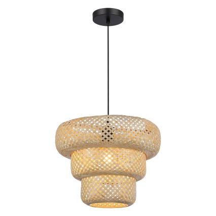 Suspension sur câble TULUM 1xE27/15W/230V en bambou