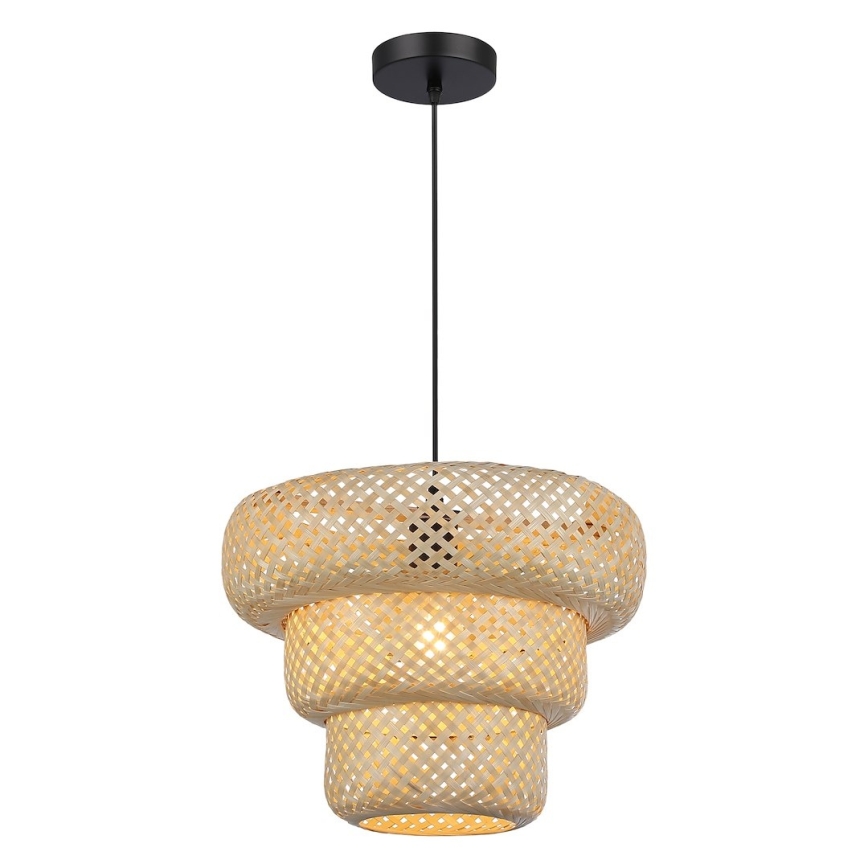 Suspension sur câble TULUM 1xE27/15W/230V en bambou
