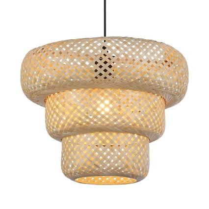 Suspension sur câble TULUM 1xE27/15W/230V en bambou