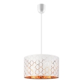 Suspension sur câble ULLE 1xE27/15W/230V blanche