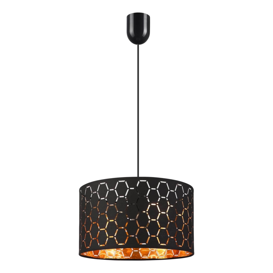 Suspension sur câble ULLE 1xE27/15W/230V noire