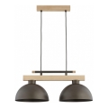 Suspension sur câble VERTA 2xE27/15W/230V marron/beige