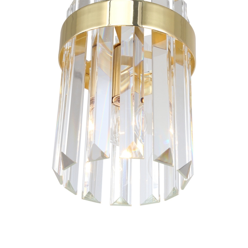 Suspension sur câble VETRO 1xE14/10W/230V dorée