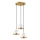 Suspension sur câble YILDO 3xE27/40W/230V blanc/doré
