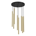 Suspension sur câble YORU 8xG9/8W/230V, laiton